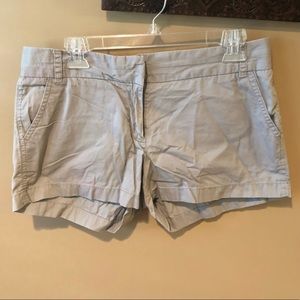 Light gray tailored shorts!